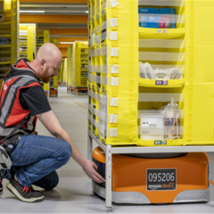 Unternehmensbesuch Amazon Logistik - Robotics