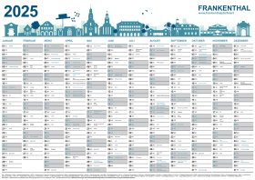 Wandkalender mit allen Terminen